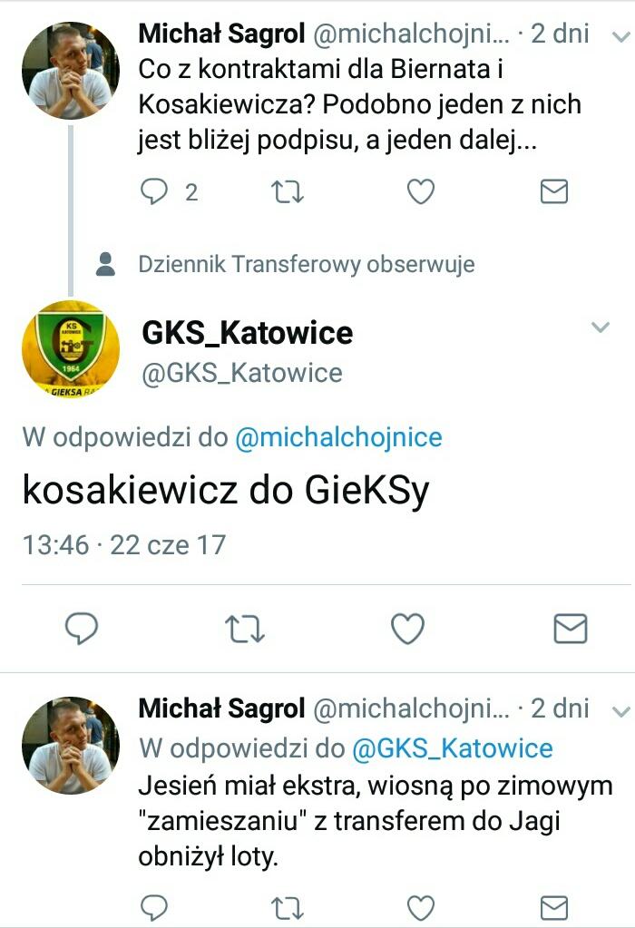 Kosakiewicz w GKS-ie Katowice?