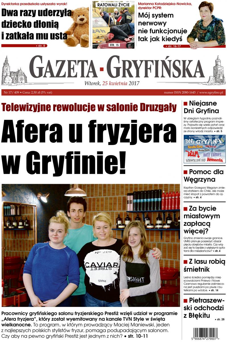 Afera u fryzjera w Gryfinie! Nowa Gazeta Gryfińska już w sprzedaży!
