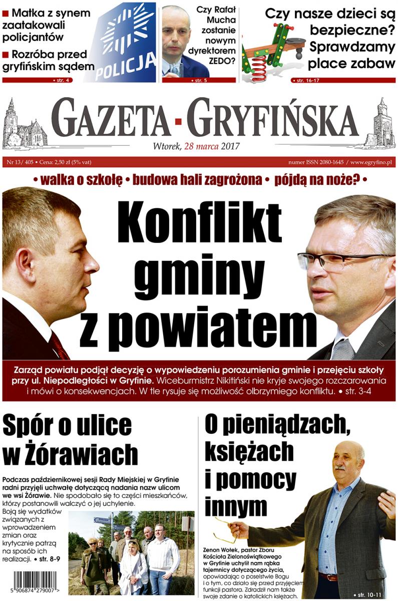 Konflikt gminy z powiatem. Nowa Gazeta Gryfińska już w sprzedaży