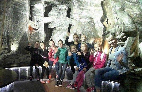 Nasze gimnastyczki w Wieliczce