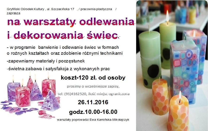 Sami wykonają ozdobne świece