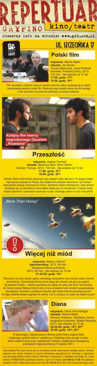 W najbliższym czasie w Kinie Gryf