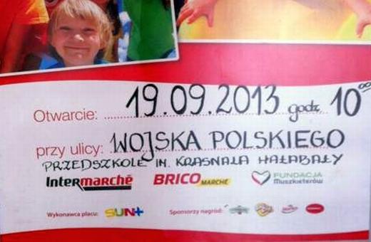 W czwartek otwarcie nowego placu zabaw