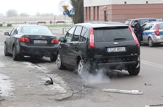 Kolizja przy targowisku [foto]