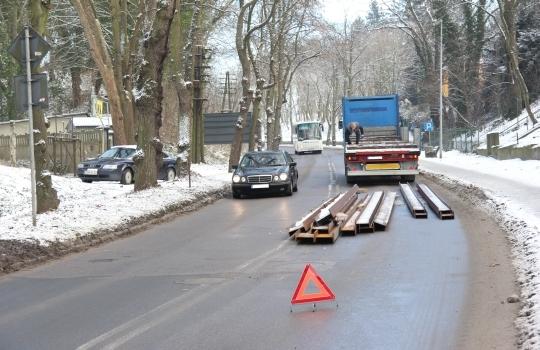 Na ul.Wojska Polskiego ruch odbywa się wahadłowo