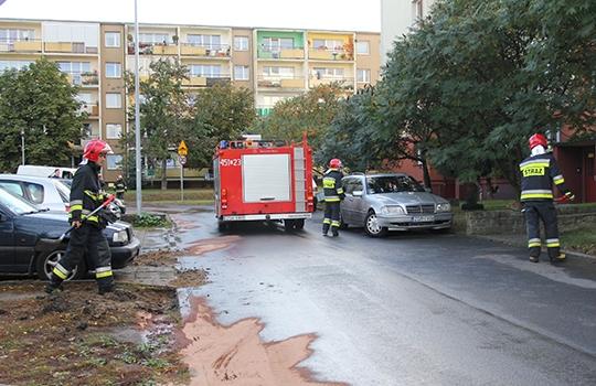 Rozlany olej na Konopnickiej