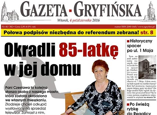 Nowa Gazeta Gryfińska już w sprzedaży!