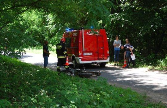 Groźny wypadek motocyklisty