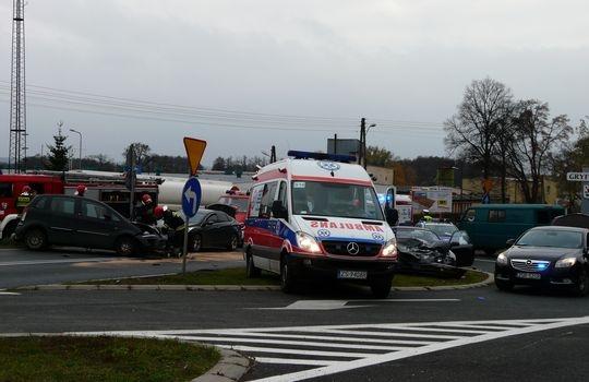 Wypadek na Łużyckiej [foto+video]