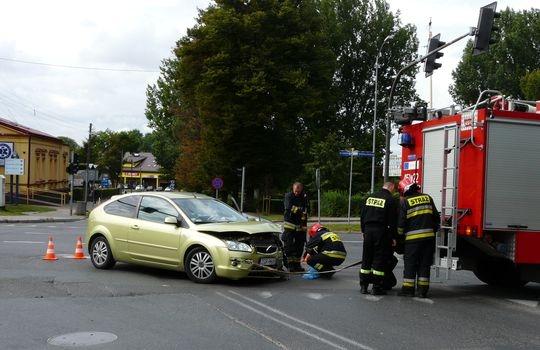 Kolizja na skrzyżowaniu w Gryfinie