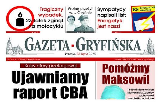 Gazeta Gryfińska w sprzedaży