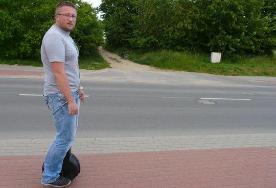 Cyrkowiec na gryfińskich ulicach