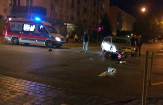 Wypadek w centrum Gryfina