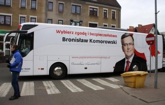 Prezydencki autobus w Gryfinie