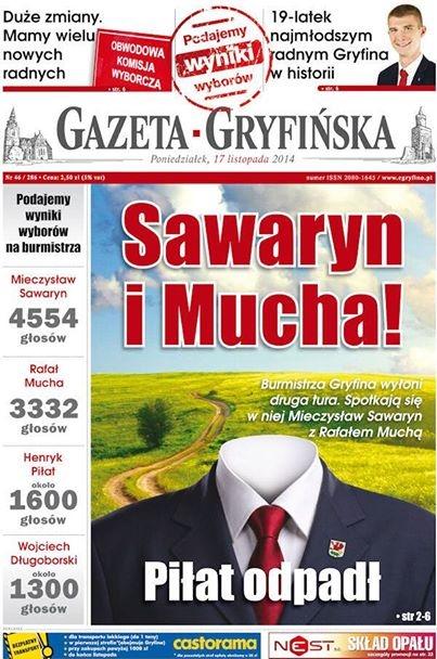 Oficjalne wyniki wyborów w gminie Gryfino