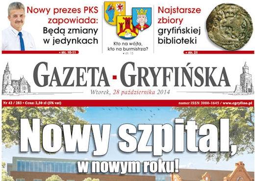 Nowa Gazeta Gryfińska już w sprzedaży!