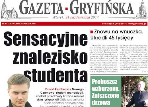 Nowa Gazeta Gryfińska w sprzedaży!