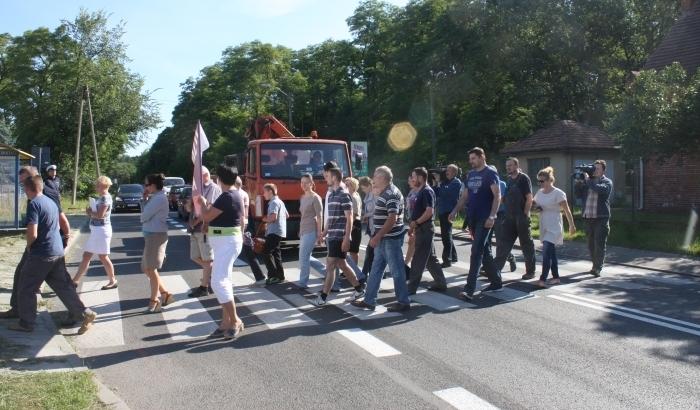 Protest na Pomorskiej. Mieszkańcy dali szansę burmistrzowi