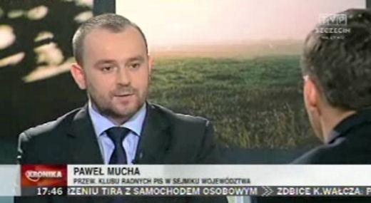 Mucha w sprawie politycznej