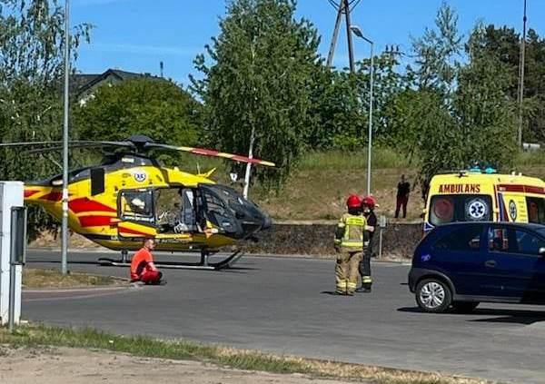 Helikopter LPR przy Dino