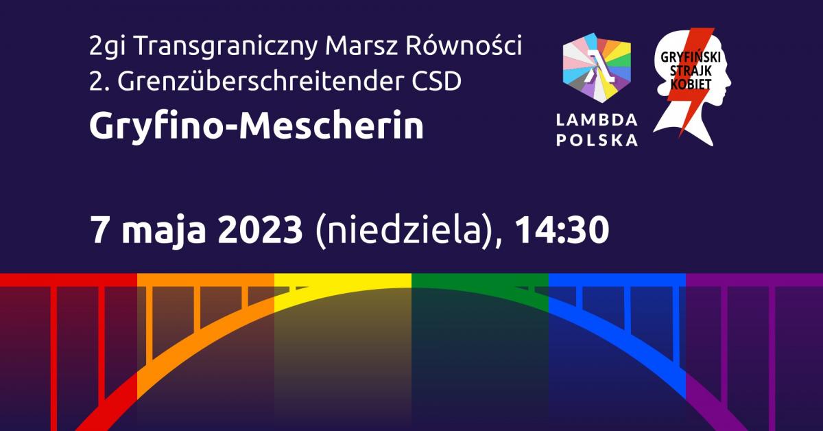 Zapraszają na II Transgraniczny Marsz Równości Gryfino-Mescherin