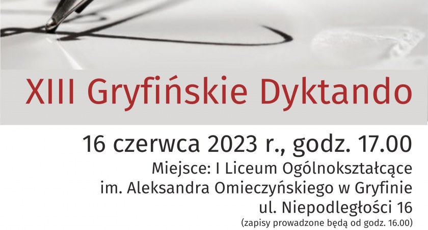 Zapraszają na dyktando