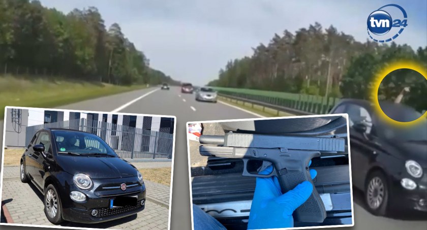 Jechał i strzelał z broni. Zatrzymali go gryfińscy policjanci!