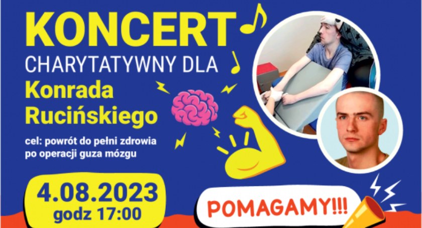 4 sierpnia odbędzie się koncert charytatywny dla Konrada Rucińskiego