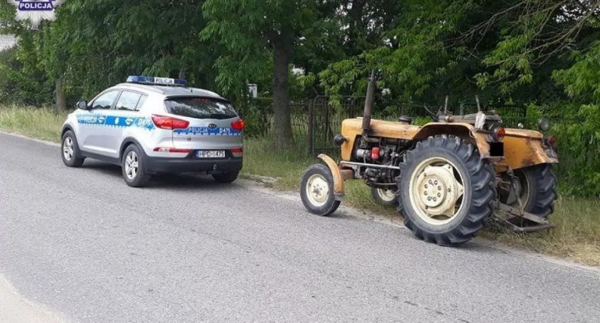 Pijany traktorzysta znów w akcji