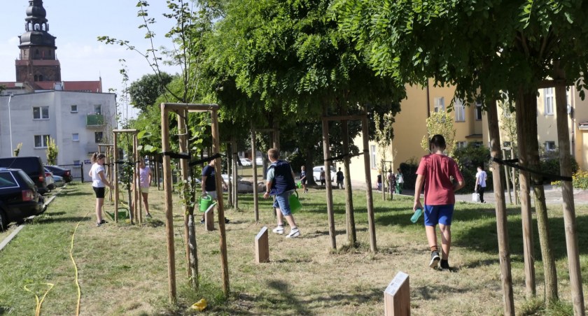 Gmina włączyła uczniów w akcję pielęgnacji zieleni. Każda szkoła ma swój skwer