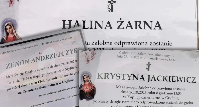 Żegnamy zmarłych mieszkańców powiatu