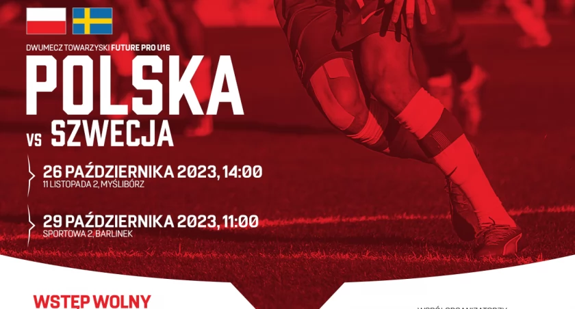 Piłkarska kadra Polski U-16 zagra dziś mecz w naszym regionie
