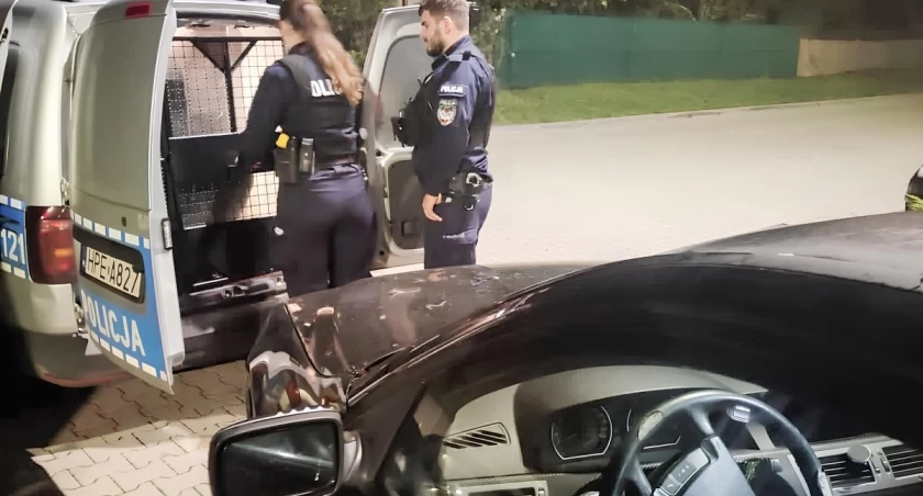 Tak pijany, że ledwo widział. Ale kierował autem...
