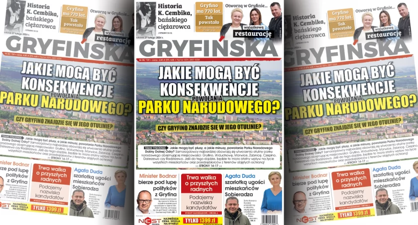 Nowe wydanie Gazety Gryfińskiej: Jakie mogą być konsekwencje powołania Parku Narodowego Doliny Dolnej Odry? 