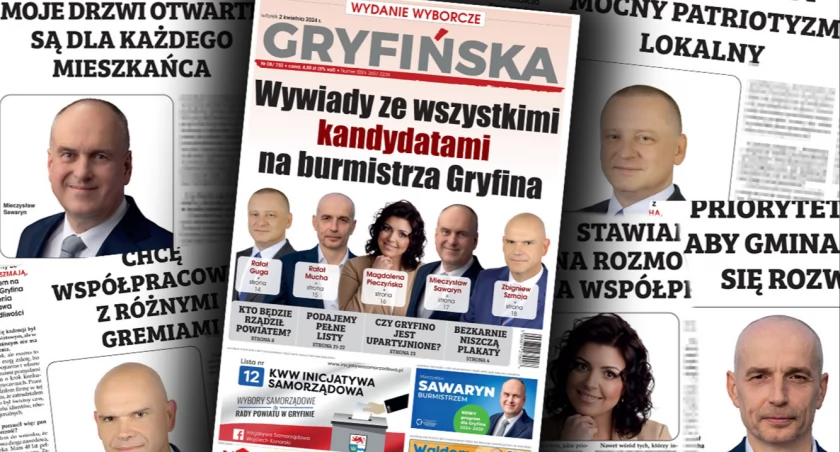 Gazeta Gryfińska. Wywiady ze wszystkimi kandydatami na burmistrza Gryfina
