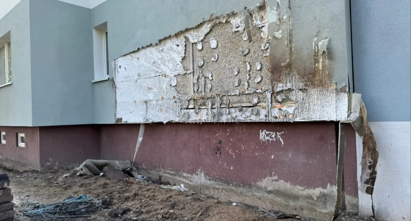 Pożar bloku przy ul. Krasińskiego [GALERIA]