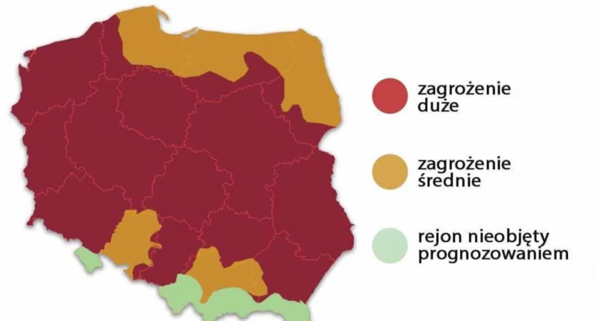 Duże zagrożenie pożarowe w naszym regioni