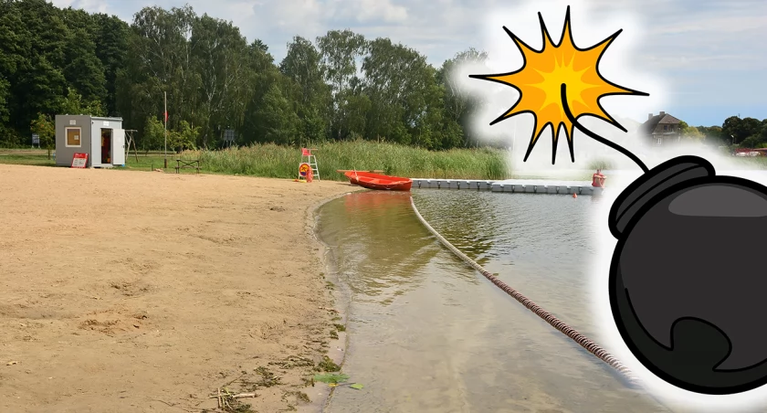 Niewybuch na kąpielisku w Baniach