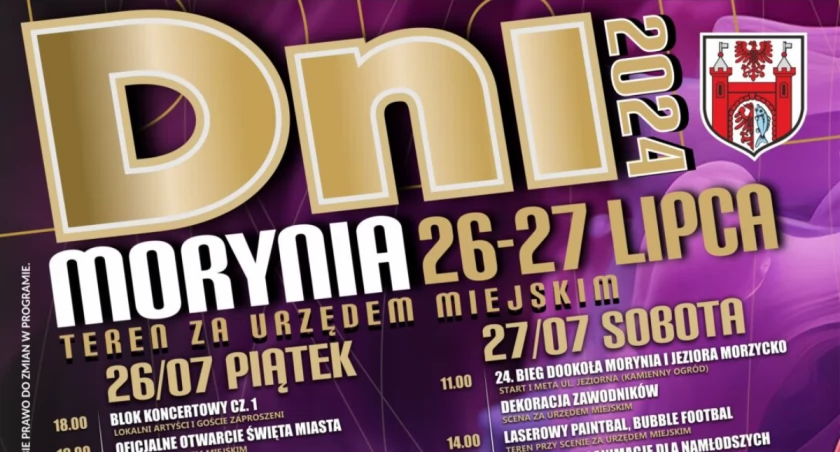 Już dziś ruszają Dni Morynia 2024!