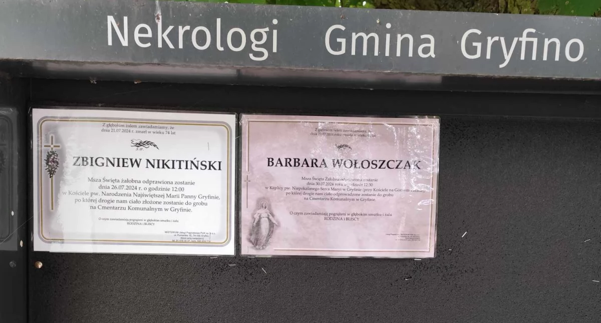 Nie żyją Barbara Wołoszczak i Zbigniew Nikitiński