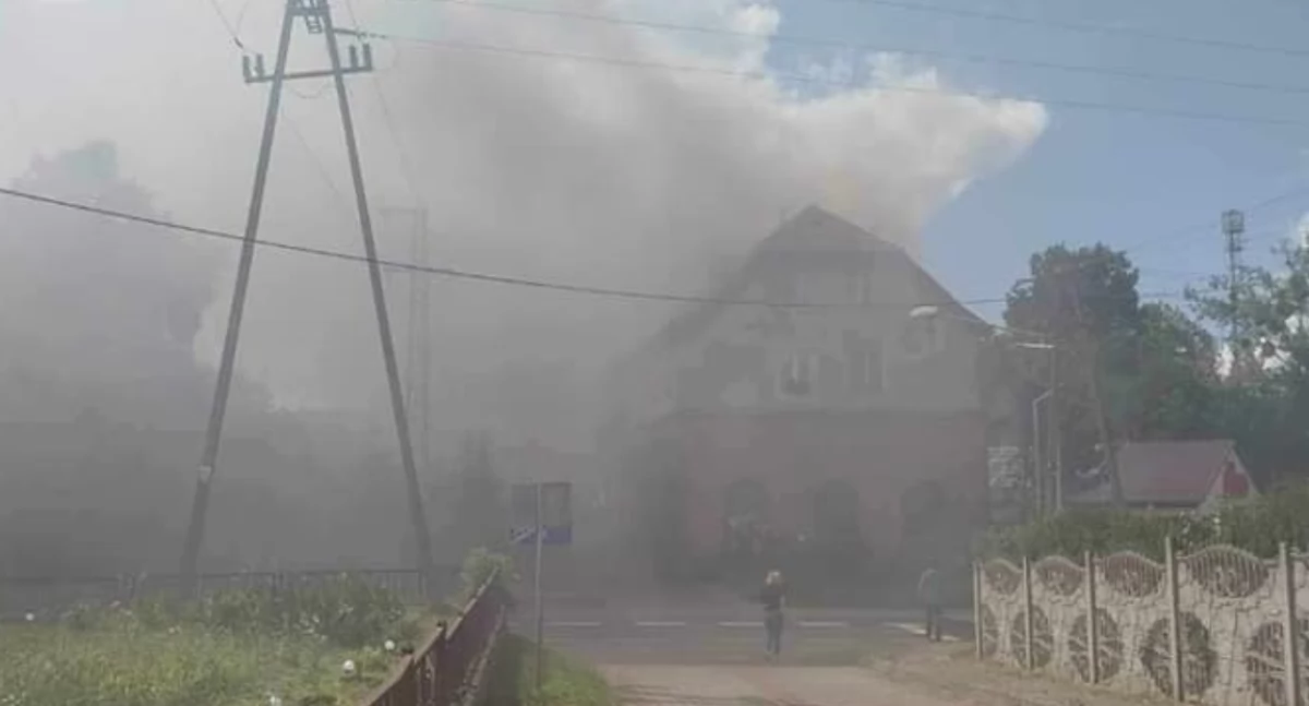Błogą niedzielę przerwał pożar