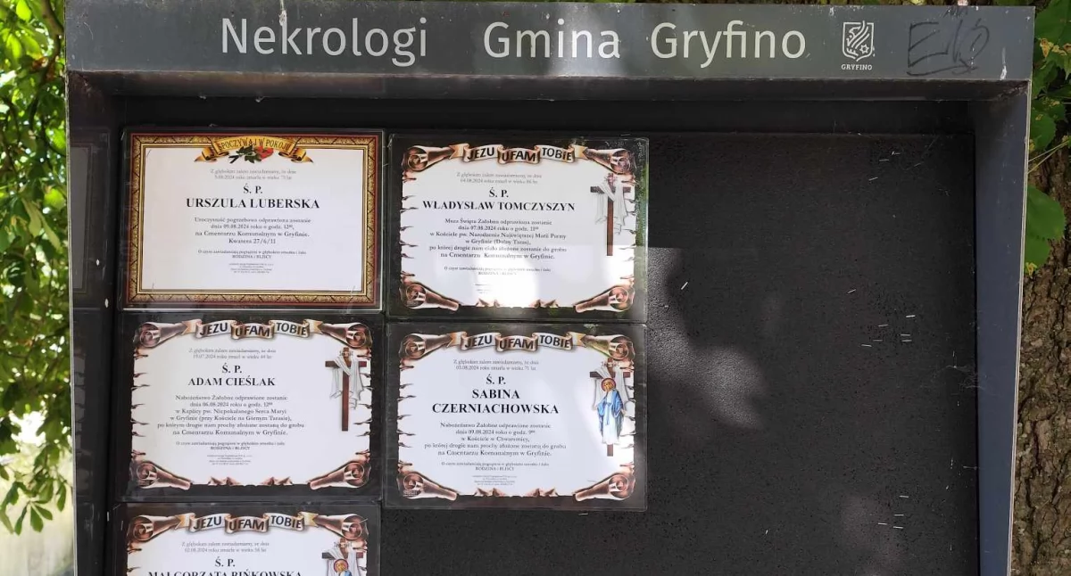 Żegnamy naszych zmarłych sąsiadów, przyjaciół, bliskich