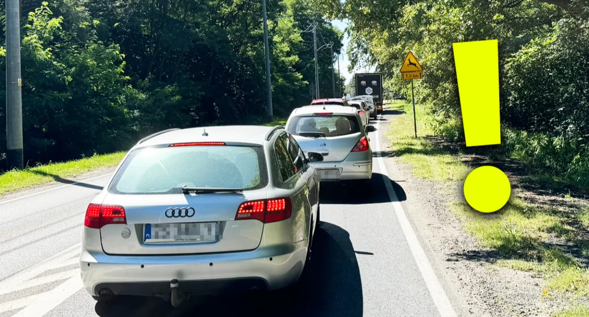 Straszne korki przy ul. Pomorskiej. Którędy jeździć? Okazuje się, że w Niemczech...