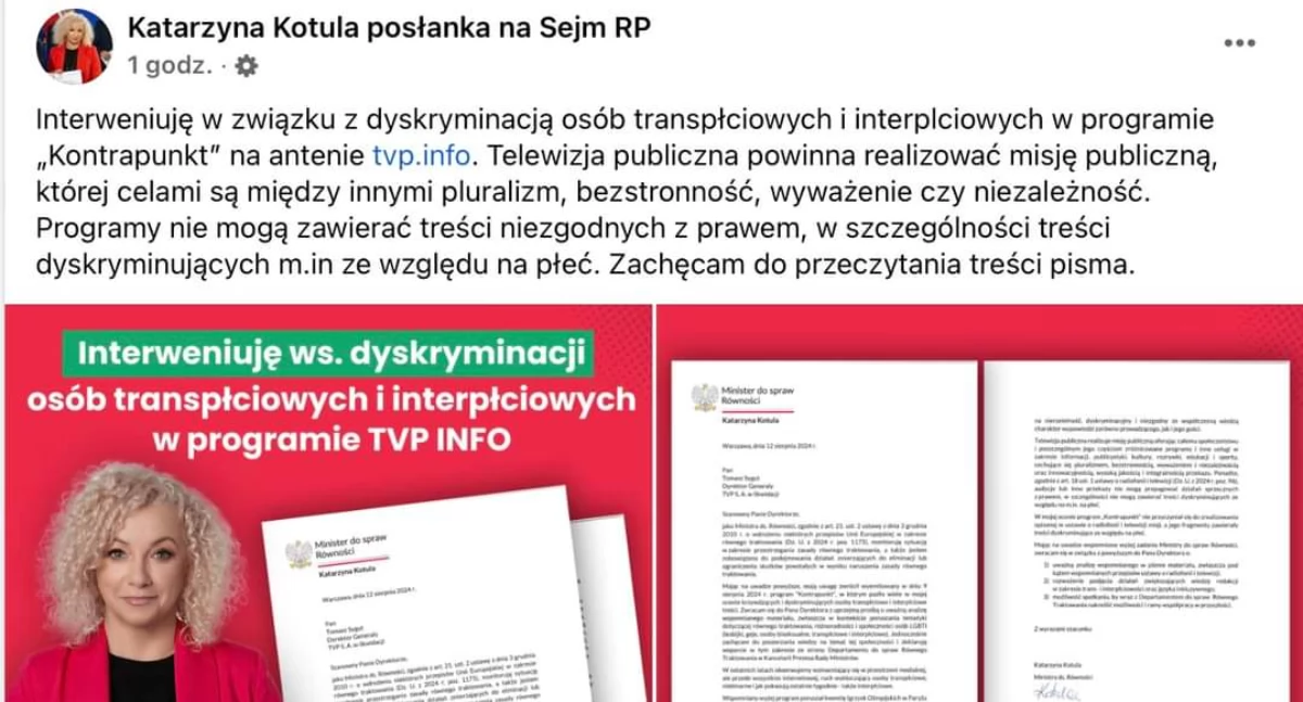 Debata o transpłciowości w sporcie. Ośrodek Monitorowania Zachowań Rasistowskich i Ksenofobicznych uderza w Kotulę