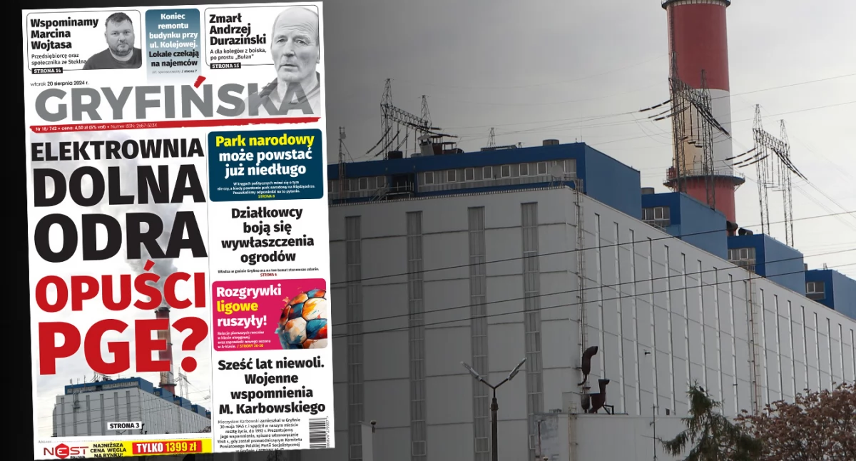 Gazeta Gryfińska. Możliwe scenariusze dla Elektrowni Dolna Odra