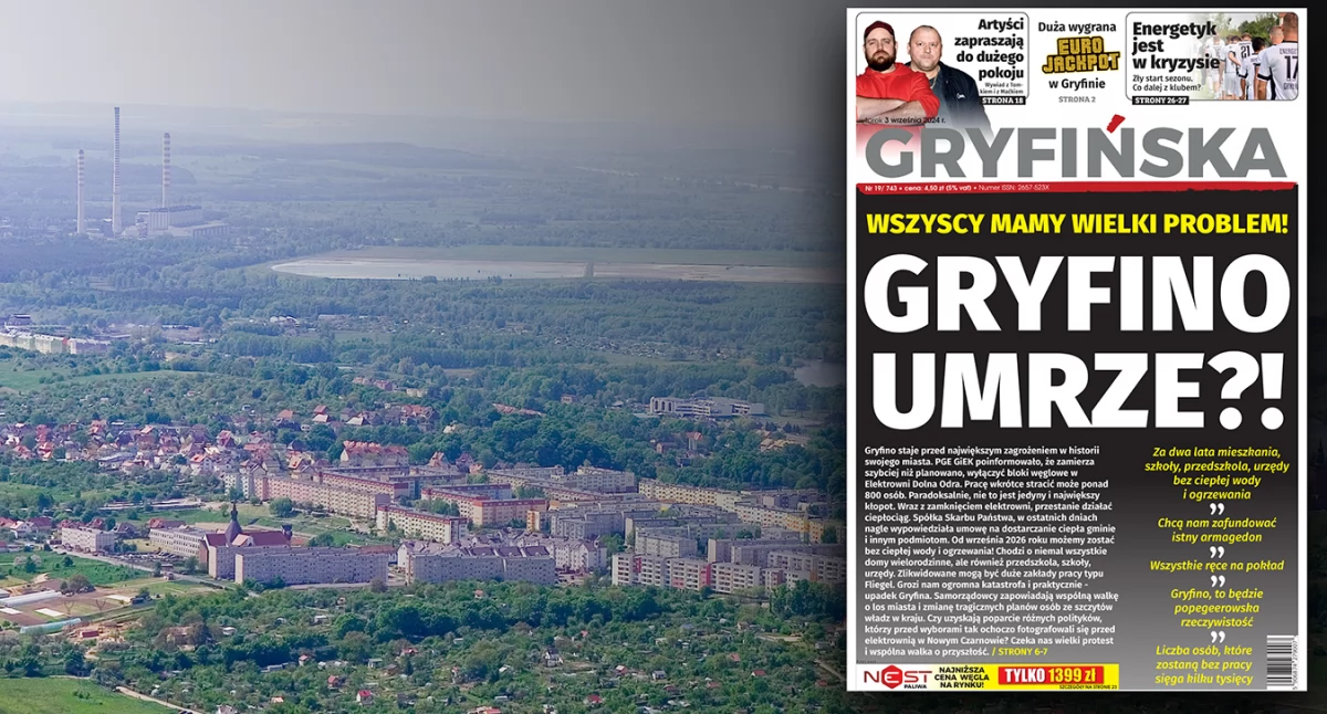 Dramatyczne wieści. Gryfino ma wielki problem