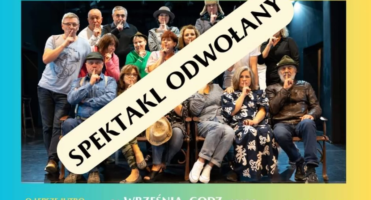 Gliptykos odwołuje jutrzejszy spektakl!