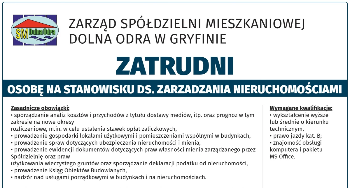Atrakcyjna oferta pracy w Gryfinie