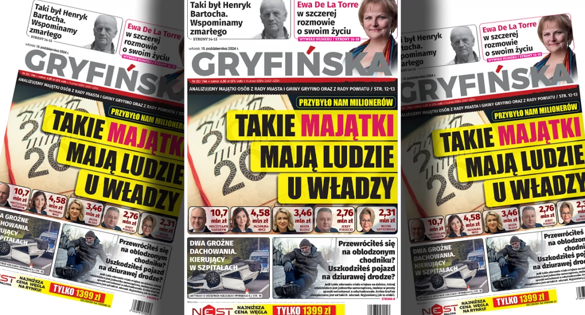 Nowy numer Gazety Gryfińskiej. Analizujemy oświadczenia majątkowe