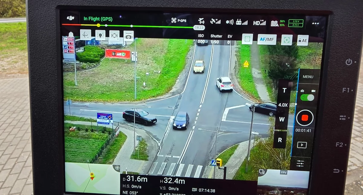 W trzy godziny dron wyłapał 21 wykroczeń